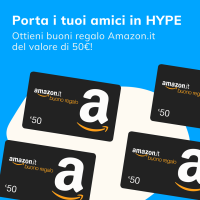 Promozione Hype “Invita i tuoi amici” fino al 31 Dicembre