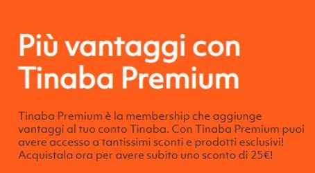 Promozione Tinaba Premium fino al 30 Giugno 2021