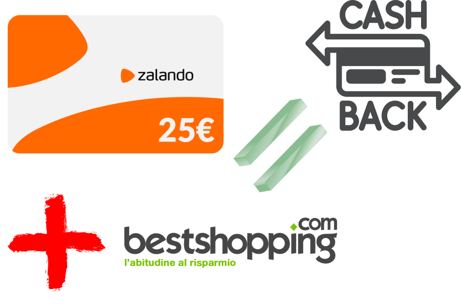 Zalando cashback con gift card e buoni spesa